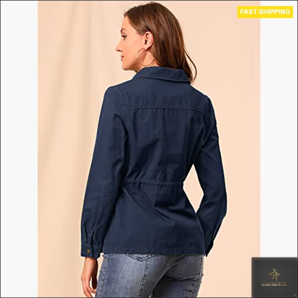 Lightweight Utility Anorak Jacket Drawstring Wais… - image 5